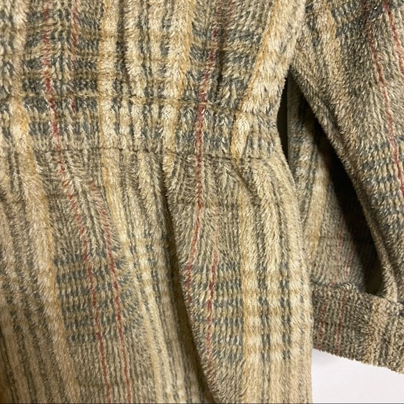 Woolrich Polartec Vintage Plaid Teddy Jacket Collared Full Zip Pockets Outdoor - Picture 5 of 9